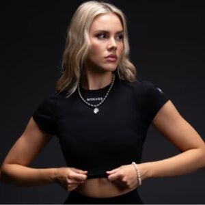 Darc sport black crop top - size small